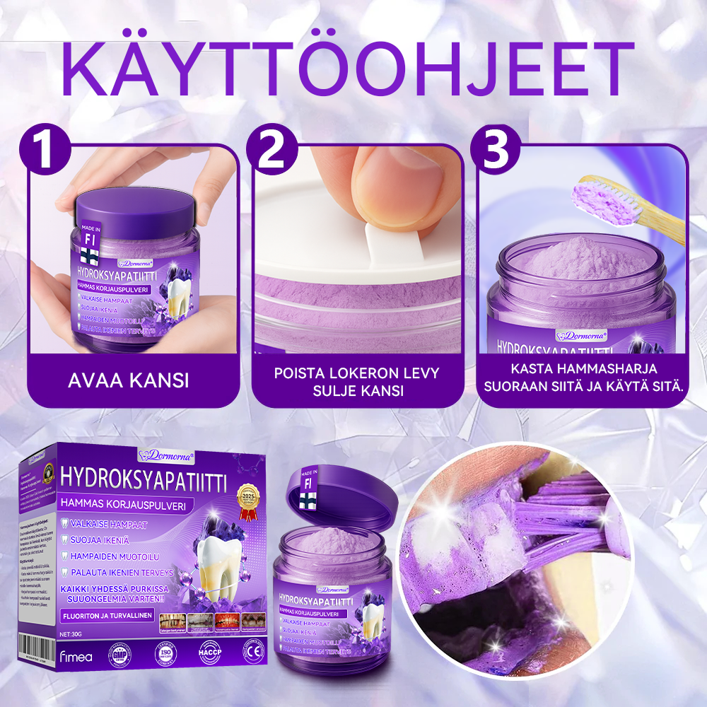 𝑽𝒊𝒓𝒂𝒍𝒍𝒊𝒏𝒆𝒏 𝒌𝒂𝒖𝒑𝒑𝒂🎁🎁|𝑫𝒐𝒓𝒎𝒐𝒓𝒏𝒂® 𝑯𝒚𝒅𝒓𝒐𝒌𝒔𝒚𝒂𝒑𝒂𝒕𝒊𝒊𝒕𝒕𝒊 𝑯𝒂𝒎𝒎𝒂𝒔 𝑲𝒐𝒓𝒋𝒂𝒖𝒔𝒑𝒖𝒍𝒗𝒆𝒓𝒊🦷（Näytä tarjous viimeinen puoli tuntia）