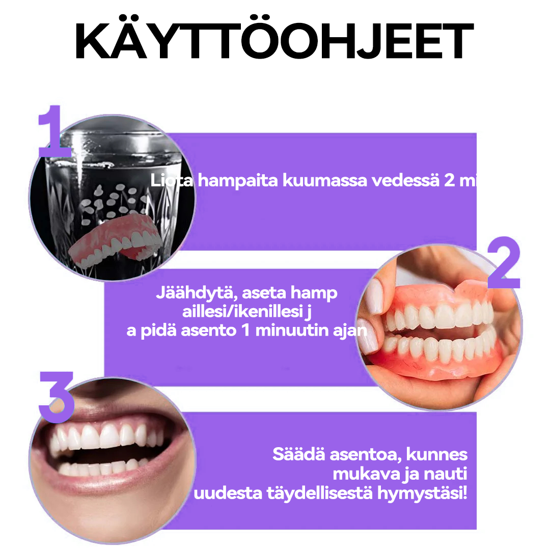 𝐉𝐚𝐬𝐬𝐞𝐞𝐦® Uusimmat Premium Comfort -Tandproteesit🎉 (Huipputason proteesit, helppo käyttää - Rajoitettu aika 70 % alennus)🔥