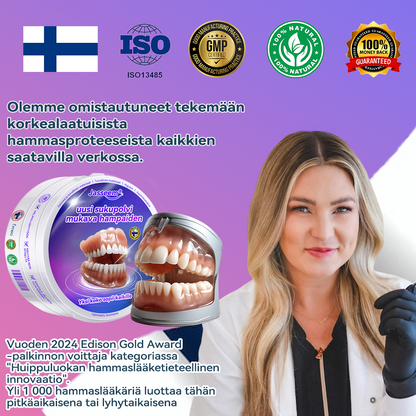 𝐉𝐚𝐬𝐬𝐞𝐞𝐦® Uusimmat Premium Comfort -Tandproteesit🎉 (Huipputason proteesit, helppo käyttää - Rajoitettu aika 70 % alennus)🔥