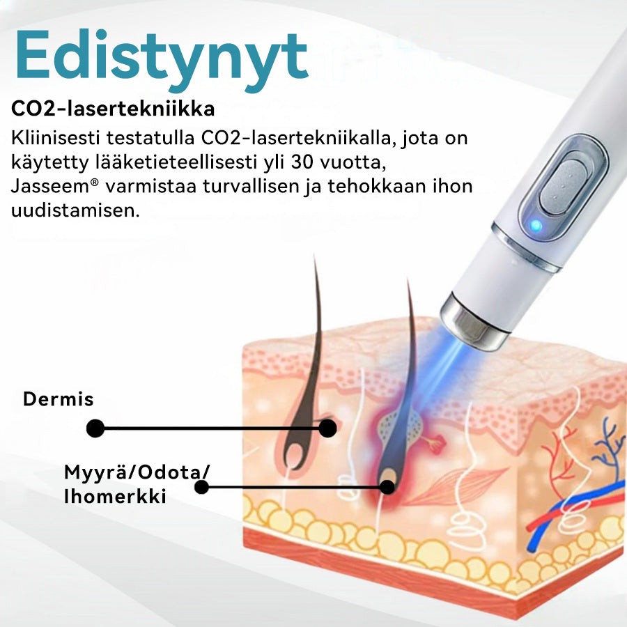 𝐉𝐚𝐬𝐬𝐞𝐞𝐦® lääkinnällisen tason laserpeni 🚚🎁 (käyttää hiilidioksidilasertekniikkaa – poistaa tehokkaasti luomet, syylät, ihotagit, pigmenttiläiskät ja muut ihon virheet)